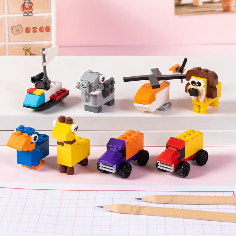 YIHENG сборка кирпичей точилка для карандашей милый мультфильм канцелярские принадлежности учеников начальной