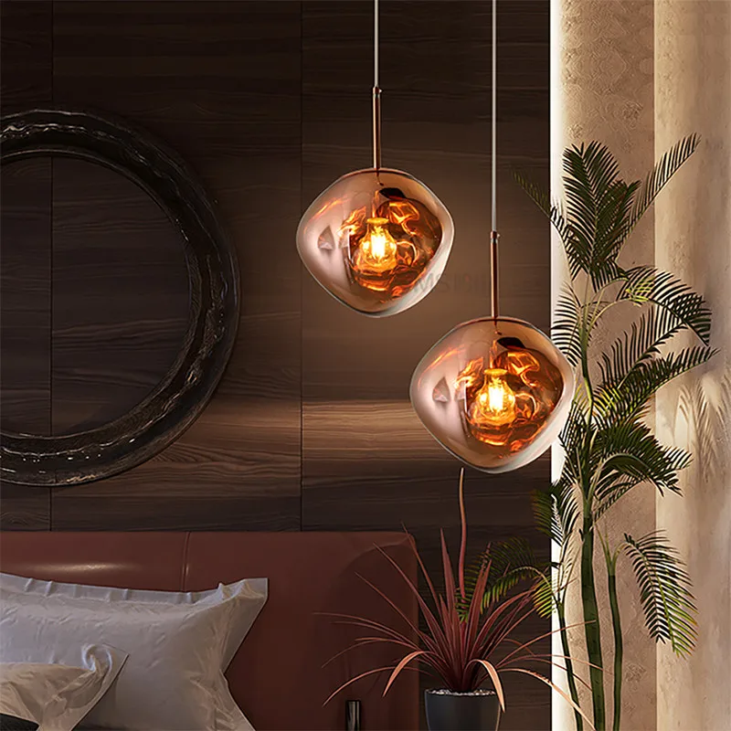 Светодиодные подвесные светильники Lava в скандинавском стиле, современные ПВХ осветительные приборы для гостиной, кухонные люстры