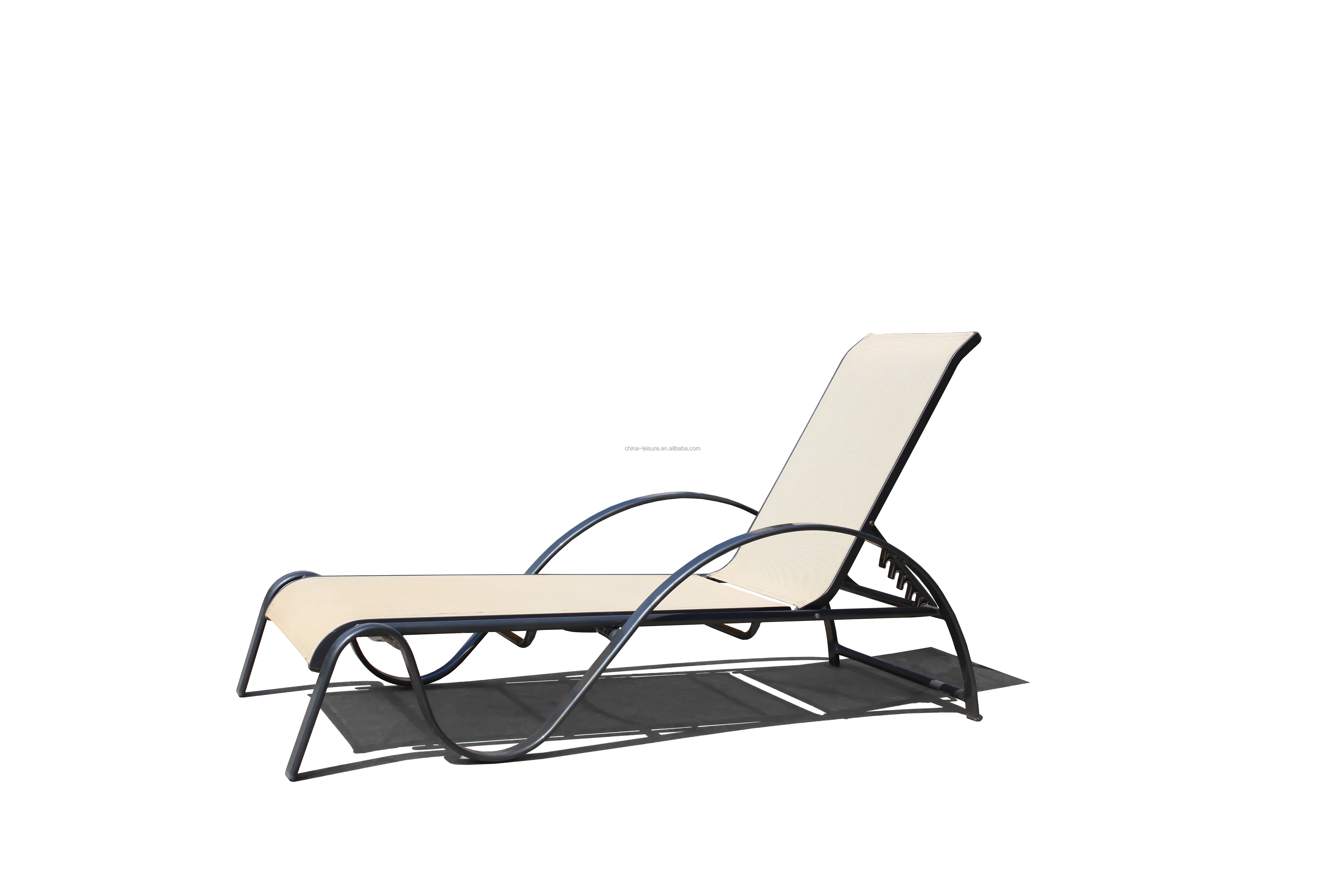 Modern Aluminium Metal Outdoor Furniture Adjustable Hotel Swimming Pool Beach Patio Garden Sun Lounger Sunbed