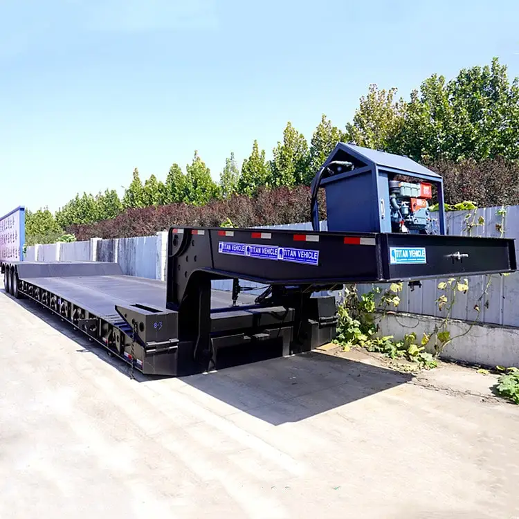 120tons Detachable Gooseneck Lowboy Trailers for Sale in Ghana