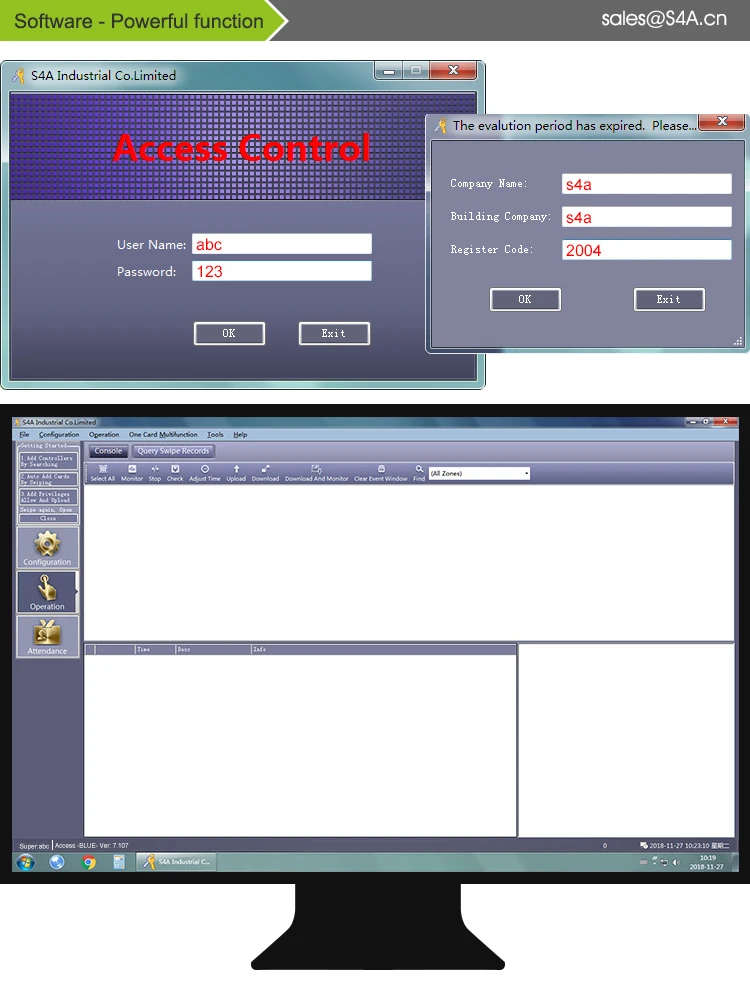 Double Door Ip Controller Professional Door Control Management Software