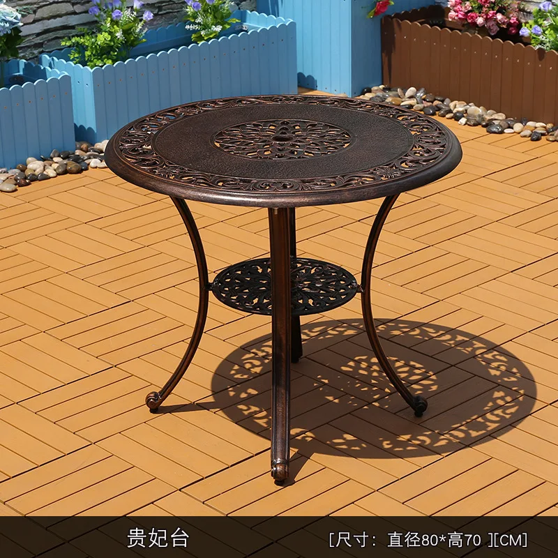dinng aluminum casting  billets table set outdoor  cast aluminum coffee table and chairs