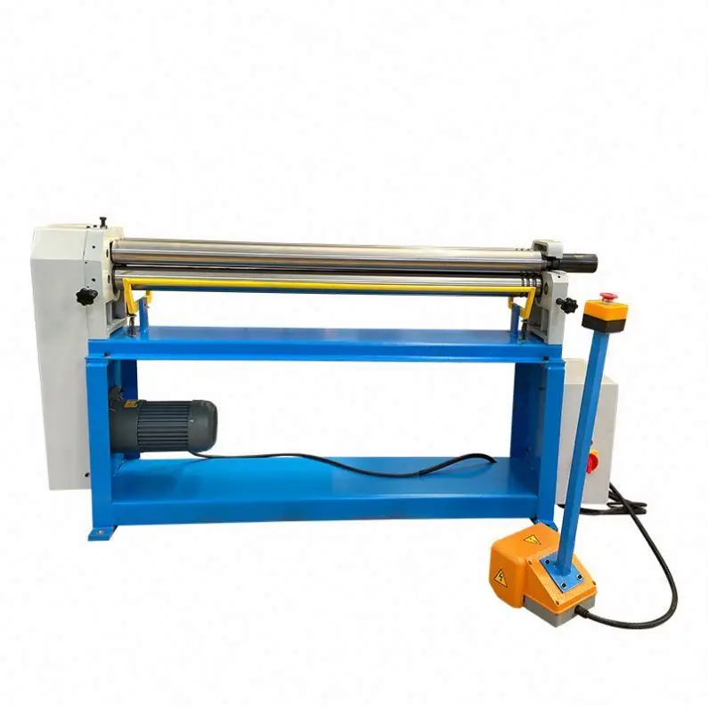 TEBAK Electric Slip Roll Machine Round Duct Bending Machine Motor Driven Steel Rolling Machine Metal Sheet slip Roll Machine