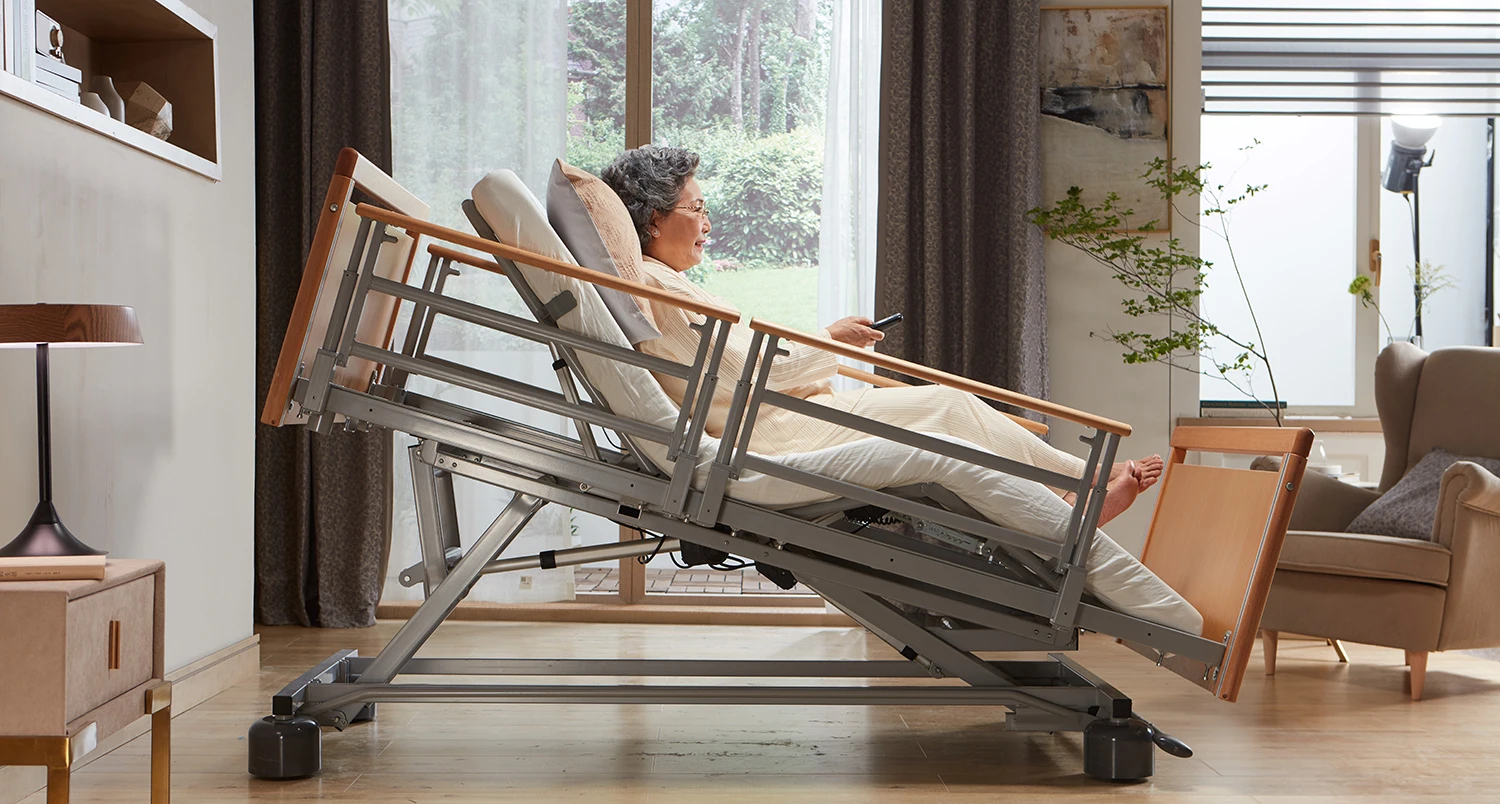 Tekvorcare Hospital Bed For Home Nursing Height Adjustable Electric