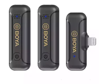 BOYA BY-WM3T2 Wholesale Android Type-c Lapel Lavalier Wireless Microphone for Mobile Phone Live Outdoor Interview Vlog Video detail image