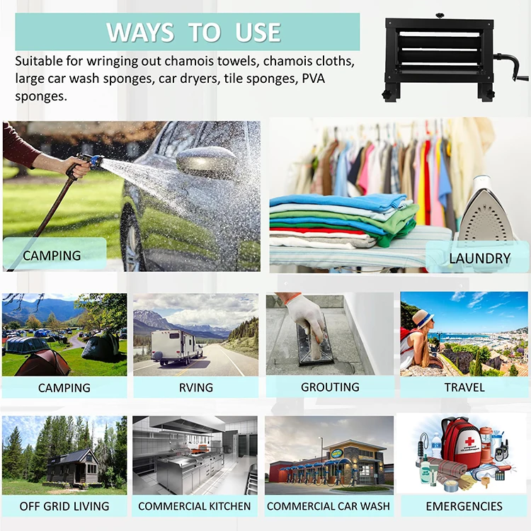 Heavy Duty off Grid Laundry Wringer - Efficient Moisture Removal