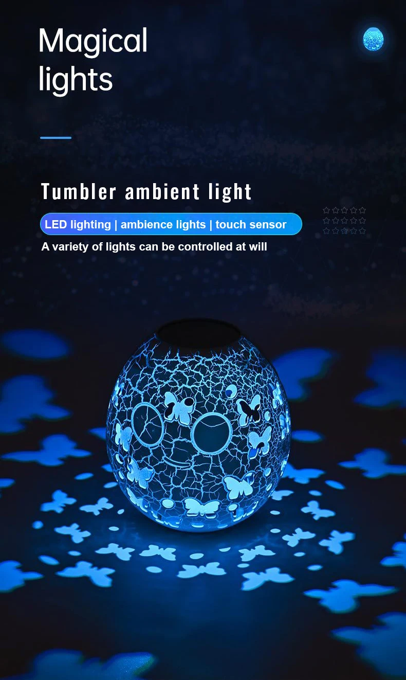 Stock New Egg Shape Projector Atmosphere Light Decoration Tumbler Light RGB Remote Control Star Kids Night Light factory