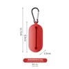 Distributeur de sacs à pop-up en silicone - rouge