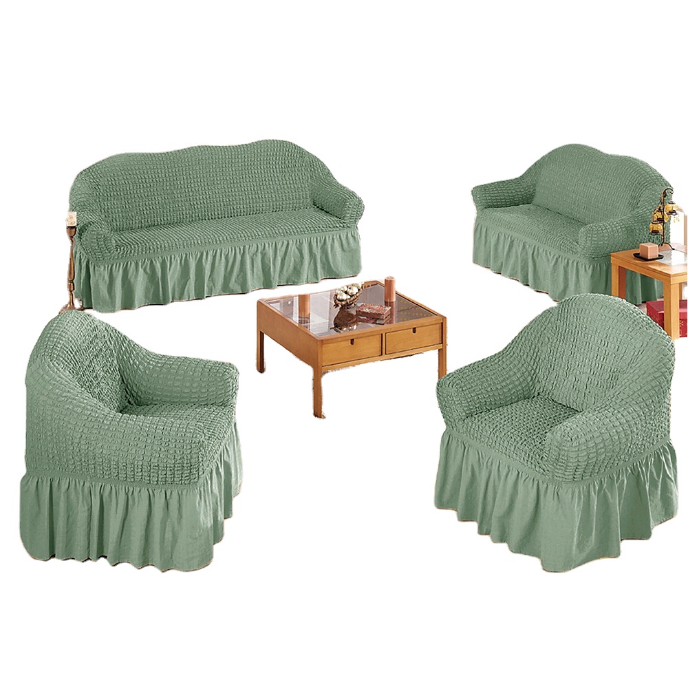 В европейском стиле в крепированную полоску высокая эластичная ткань для диванов подушки полный Чехол для дивана