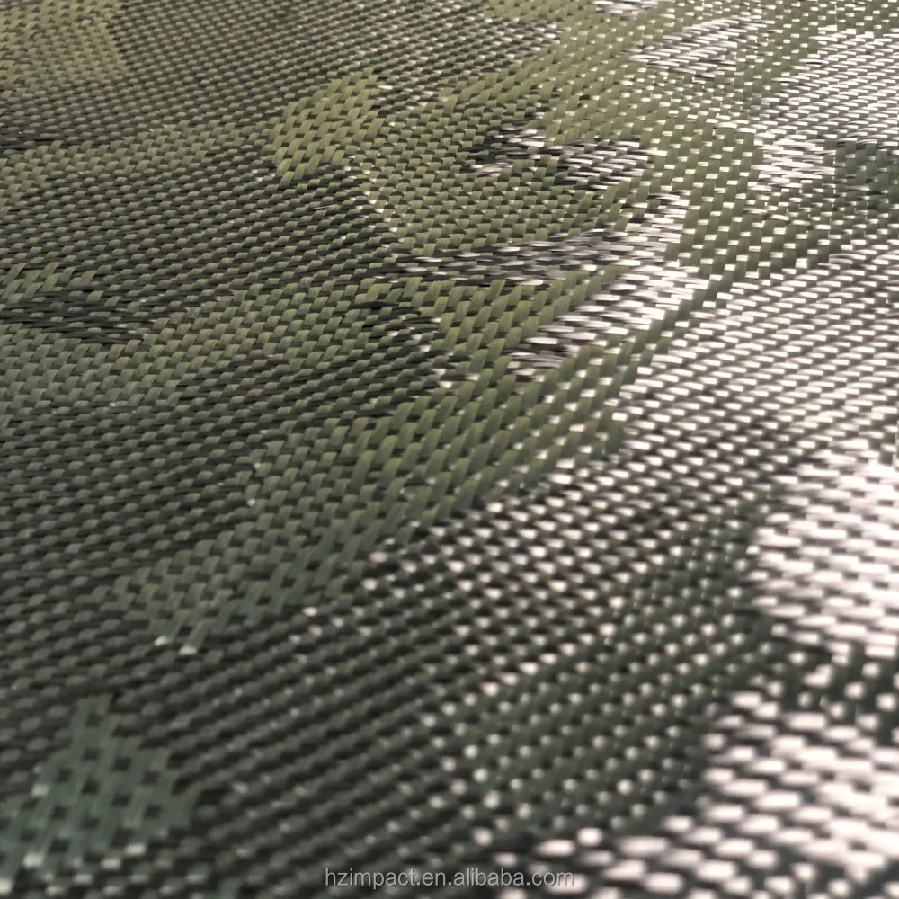 240gsm Green Camouflage Carbon Fiber Cloth Waterproof Jacquard Outdoor Fabric for