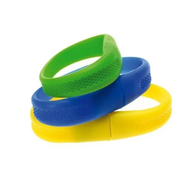 Soft rubber wristband USB memory stick Silicone bracelet USB Flash Drives novelty promotional gifts pen drive - ANKUX.COM