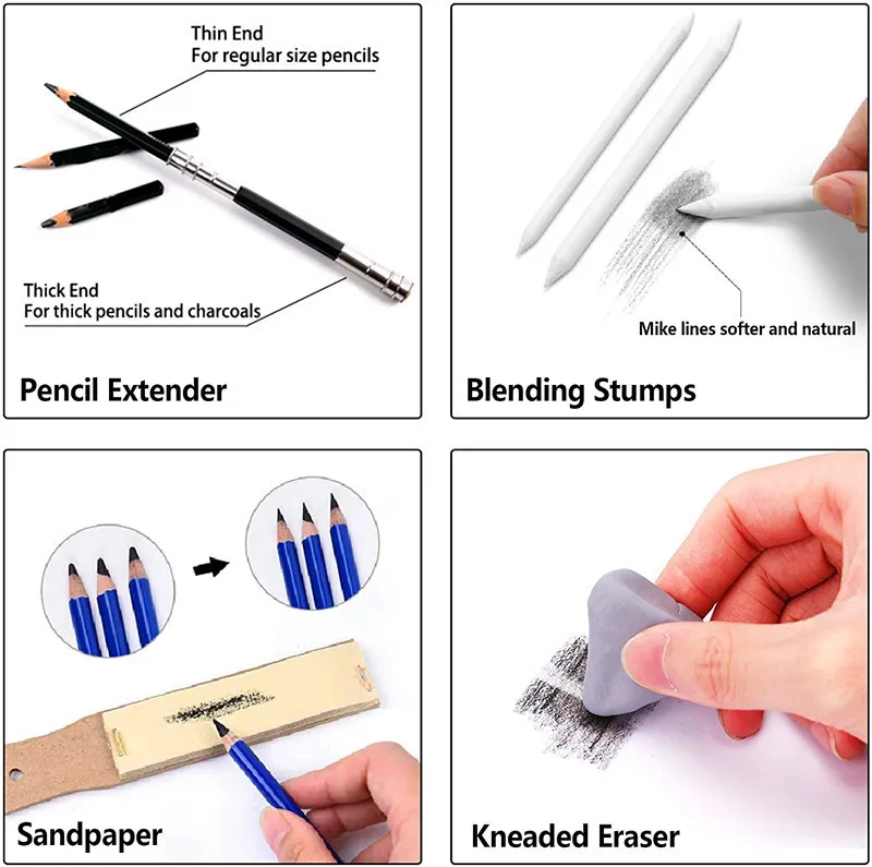 Beginner Drawing Tools - Bview Art Yiwu Pencil Sketch Set
