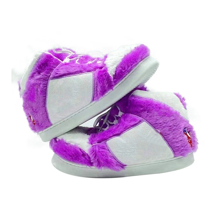 Alibaba Furry Sneaker Slippers Custom Plush Slippers Warm And