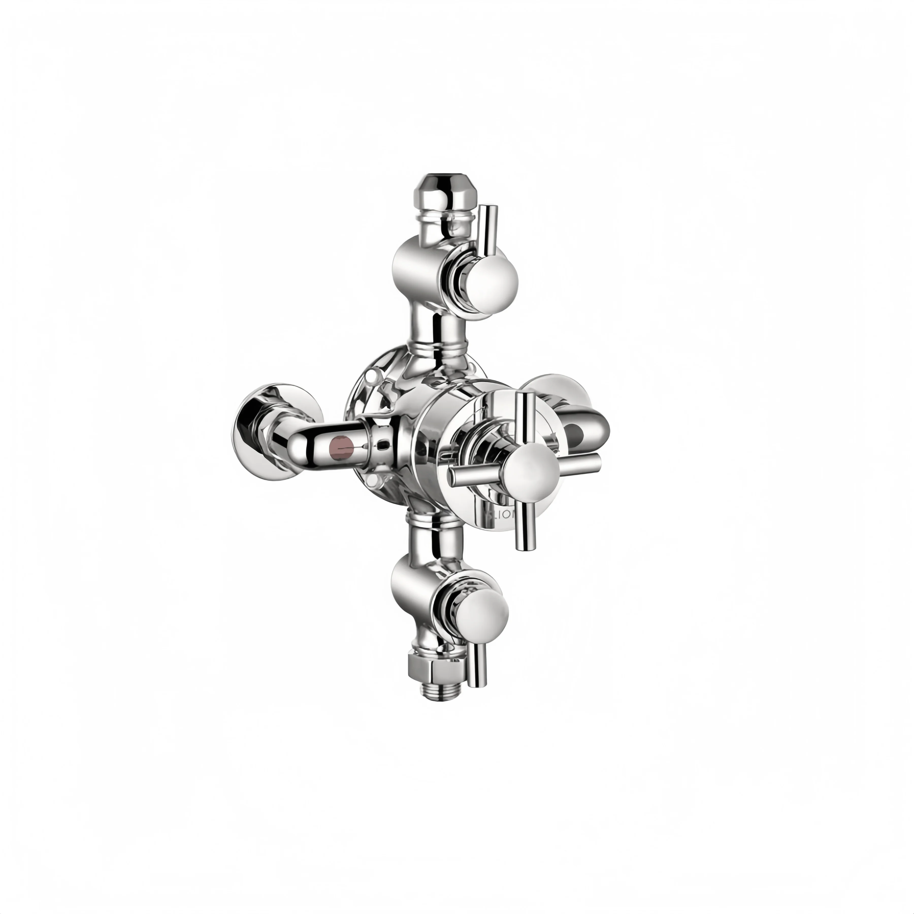 Modern Triple Handles Thermostatic Exposed Shower Valve