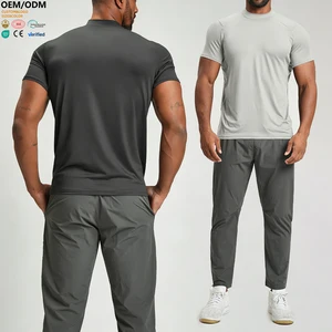 XW-EDX1202 Hot Selling Wholesale Apparel Solid Color Sports Gym Clothing Activewear High Quality Tshirts for Men Wholesale