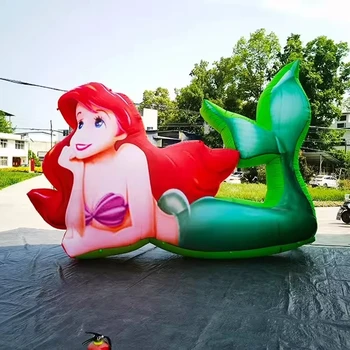 Popular Cartoon Character advertising inflatable mermaid model for event party decoration