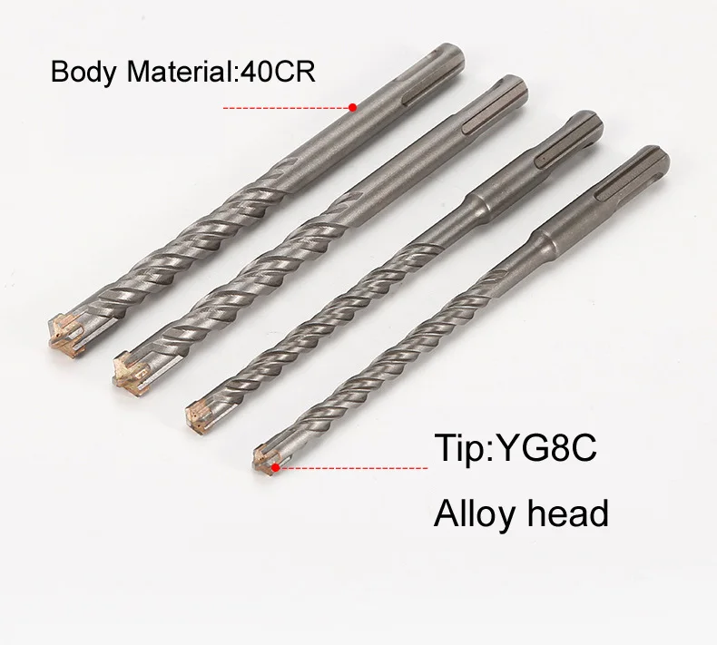 High Quality SDS Plus Cross Head Electric Hammer for Wall Granite Concrete hilti Drill Bit