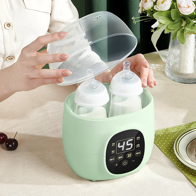 2 in 1 Portable Double LCD Touch Screen Milk Warmer Baby Bottle Warmer Automatic Heating Insulation Baby Warmer and Sterilizer