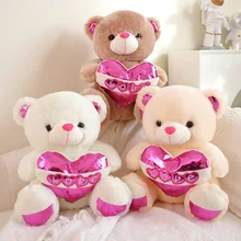 16" Teddy Bear Stuffed Animals Wedding Decoration Couple Doll Popular Cute Plush Animal Toys Valentines Gifts