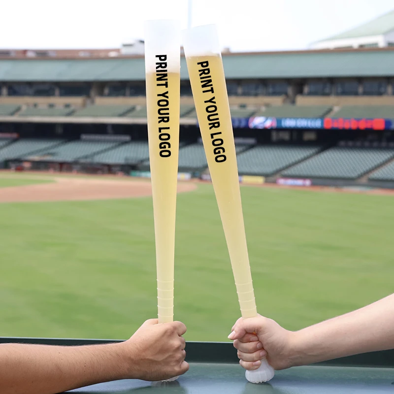 Custom 24oz Baseball Bat Souvenir Cup Beer Yard Glass Plastic Stadium