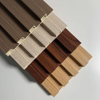 3d Fluted Wpc Panel Laminated Fluted Wall Panel Indoor Wpc Cladding ...