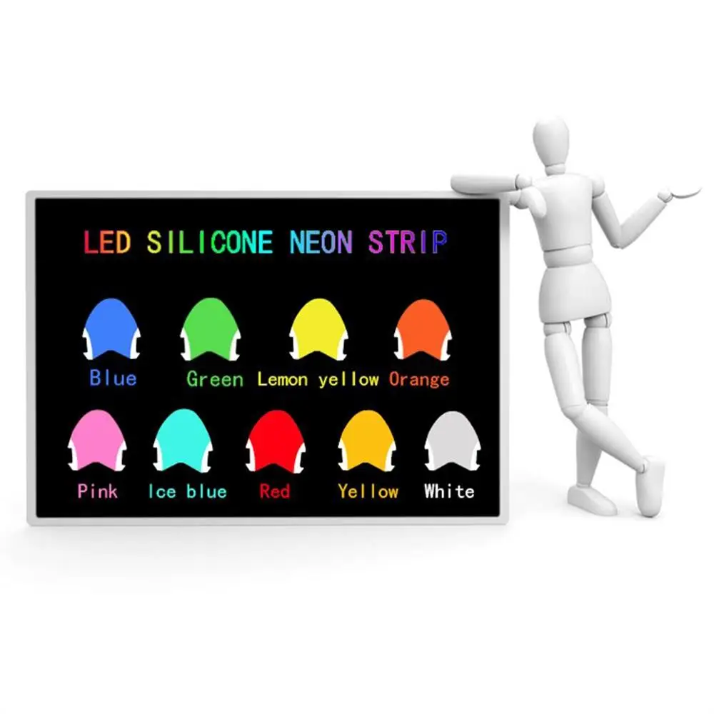 New Design Separated Neon Flex Light with Color Silicon Tube