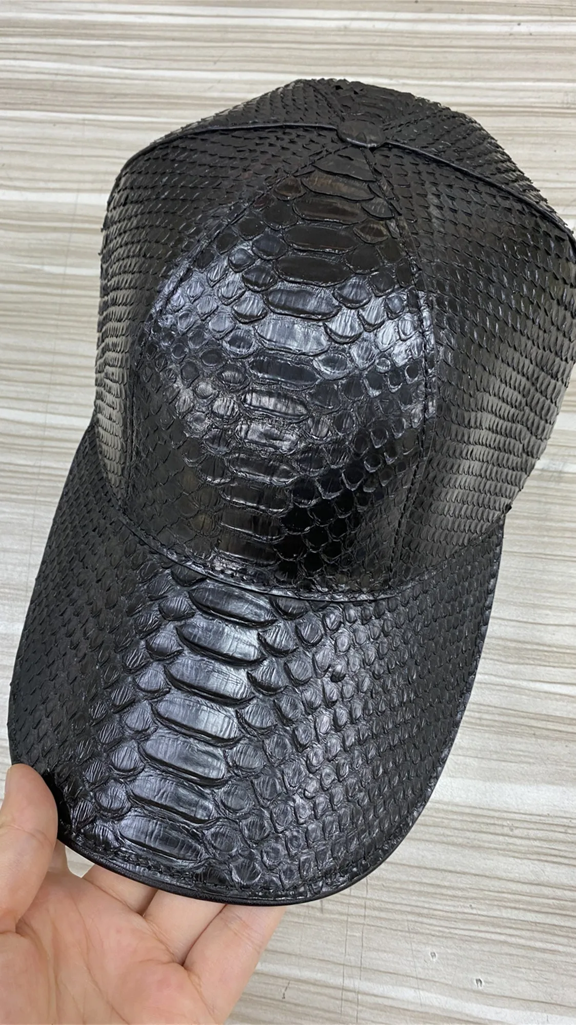 Custom Fashion Genuine Snake Skin Leather Hats - Vintage  display picture 1