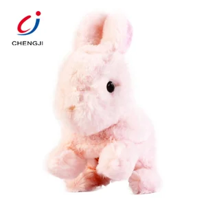 Electric Cartoon Walking Stuffed Toy Rabbit Wholesale, Making Sound Sharking Ears Plush Rabbit Soft Toy