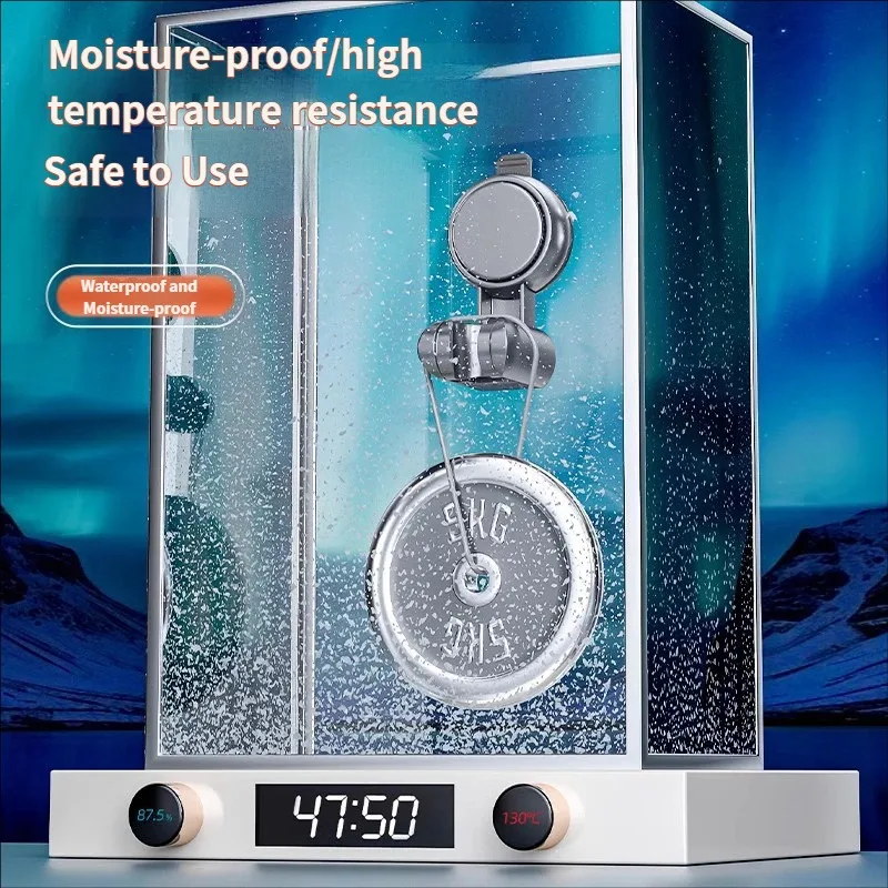 Universal No-Drill Adjustable Shower Head Holder
