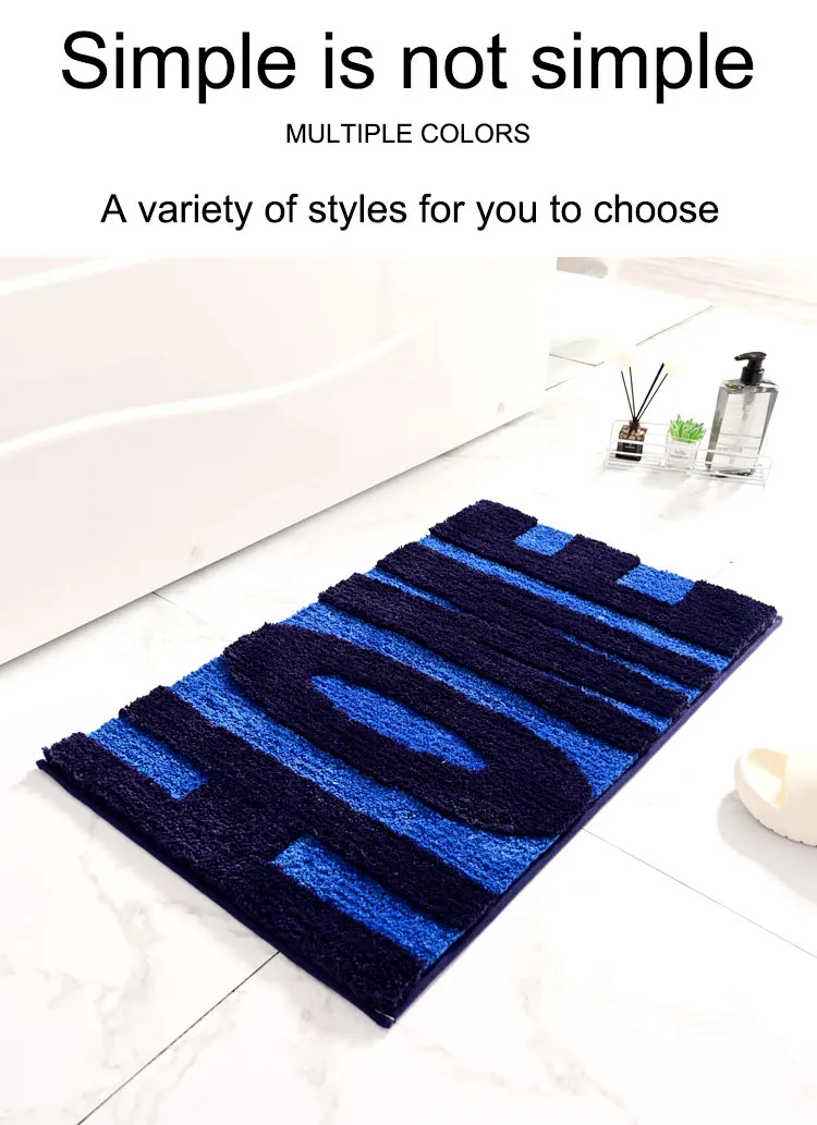  Factory Wholesale Bath Mat Super-absorbent Customised microfiber Bath Mat Anti-slip Bathmat Floor Mats and Rugs supplier