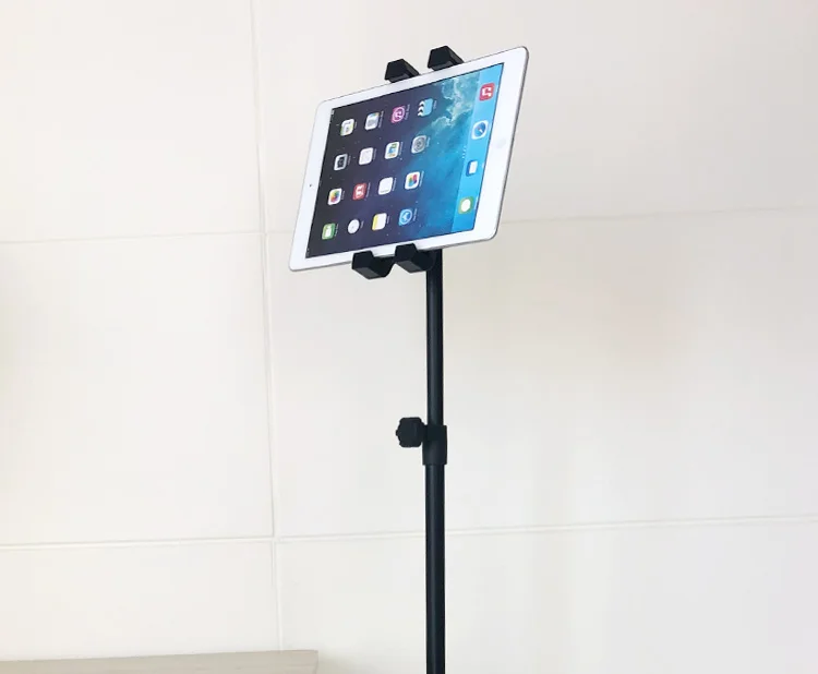 Adjustable Laptop Stand and Tablet PC Stand 4.7-12.9 Inch Metal and Plastic iPad Mobile Floor Tripod Stand