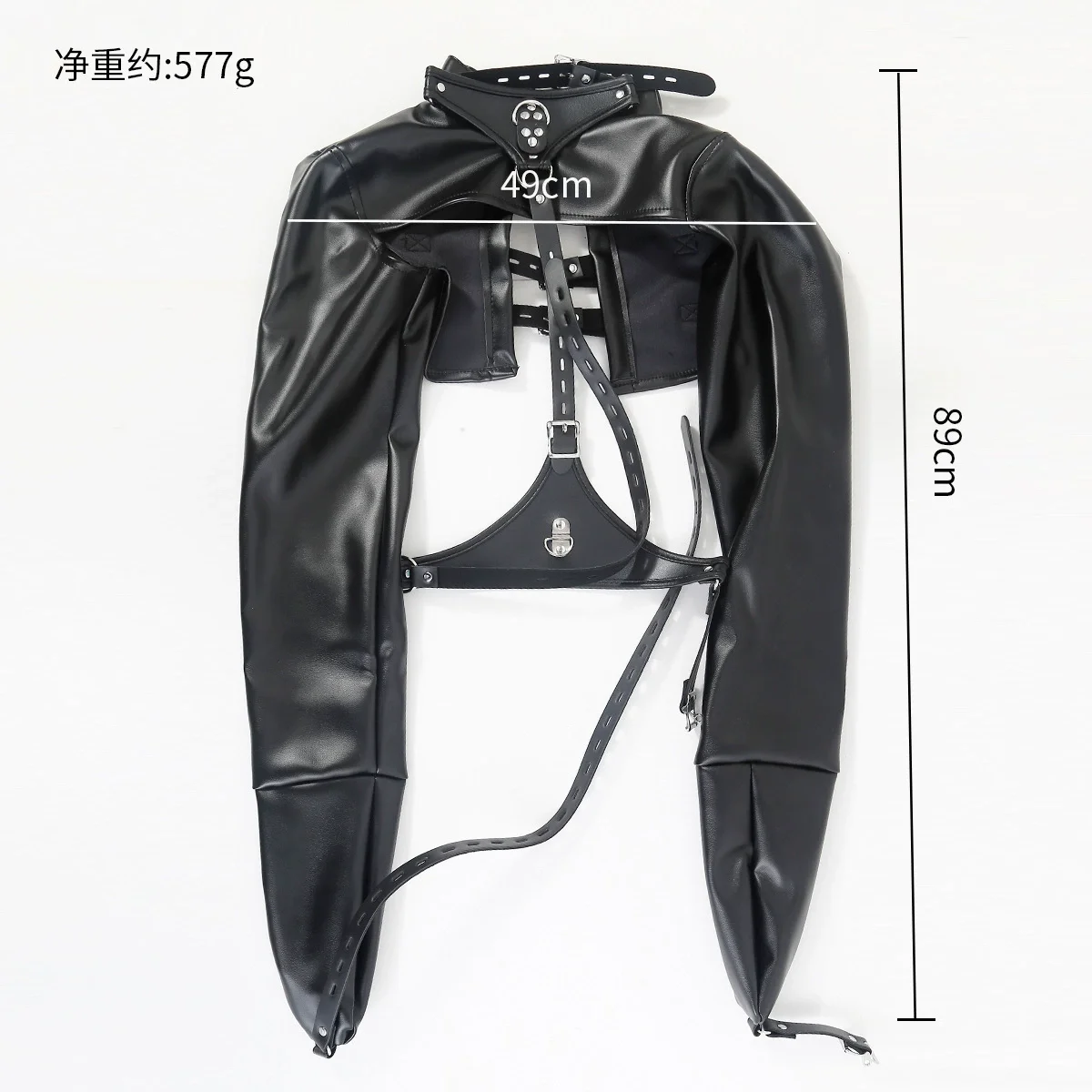 Straitjacket Restraints Adjustable Harness for BDSM Roleplay, Body