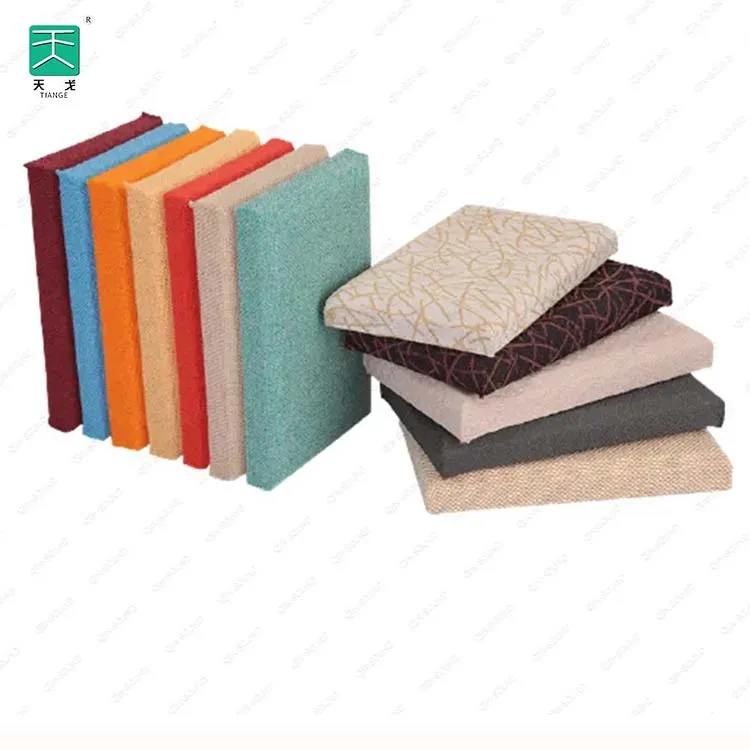 Фабричные тканевые обмотанные Стекловолоконные настенные виниры TianGe впитывают шумные профессиональные акустические панели