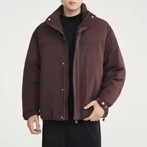 Custom Down Jacket, Lightweight Down Jacket, Men's Hooded Puffer Jacket, Men's