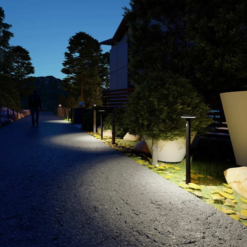 Nbhanyuan Ningbo Round Design Outdoor Solar Powered Led Landscape