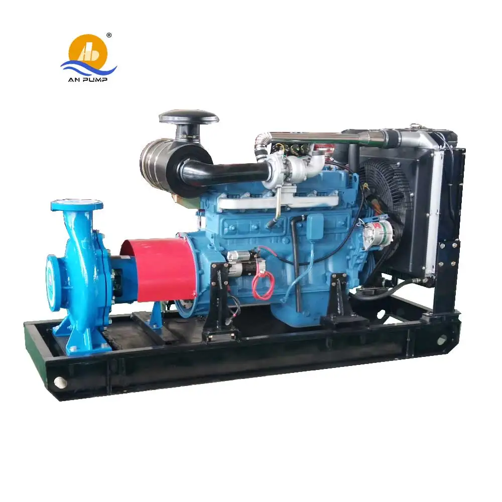 4 Cylinder Diesel Engine Irrigation 100m Head 75hp diesel Water Centrifugal Pump