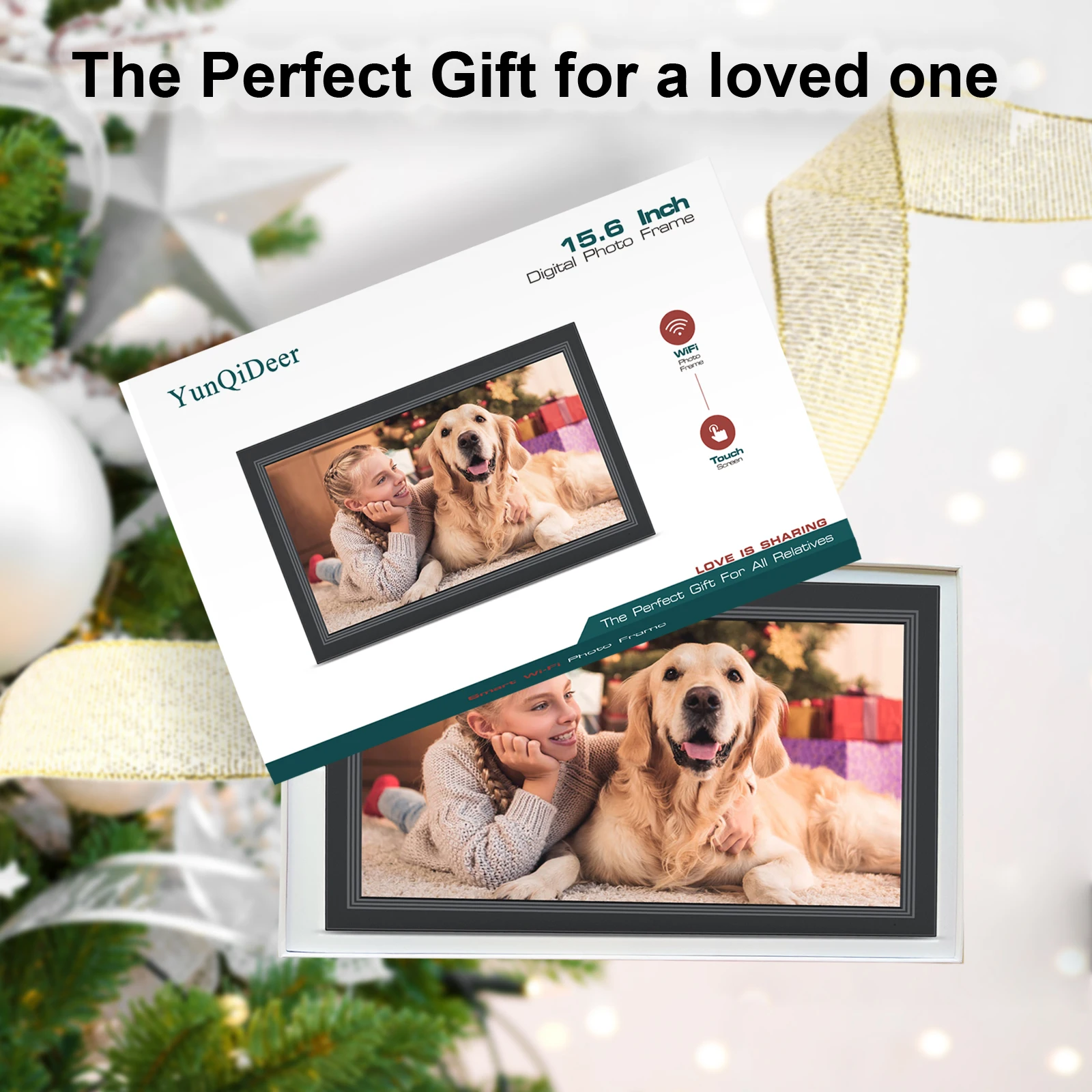 Lively Memories Video Frame IPS Touch Screen Video Player Smart 15 Inch Digital Photo Frame