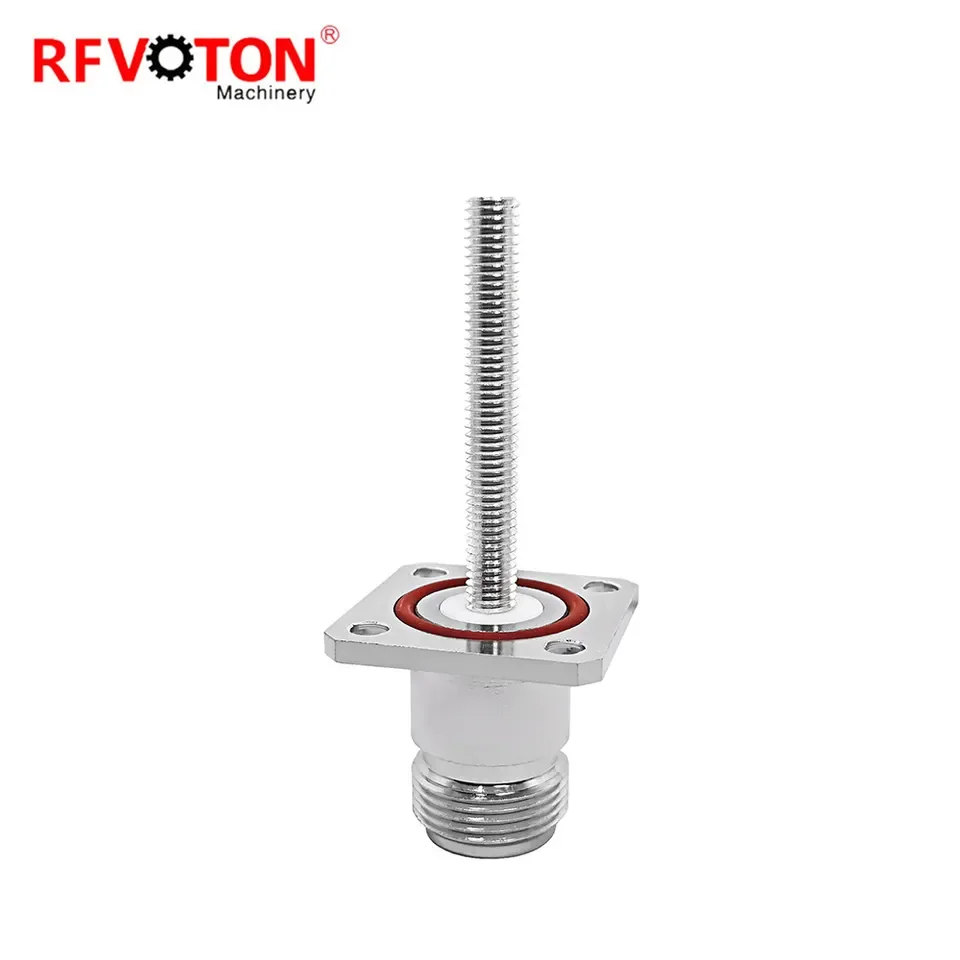 Factory Supply Wholesale N Type Female Jack 4 Hole Flange Brass Material M5 Screw Chasis RF Coax Coaxial Connectors