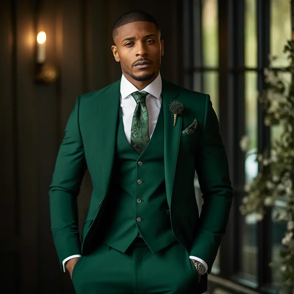 Alibaba.com: Latest Formal Wear High-End 3 Piece Men Suits, Emerald ...