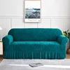 Wave skirt hem  emerald green