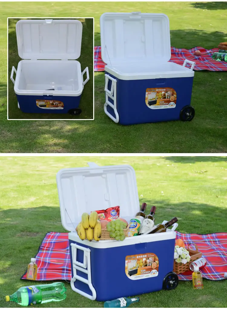 Gint 50l Ice Cooler Box For Outdoor Camping Cooler Box Portable With