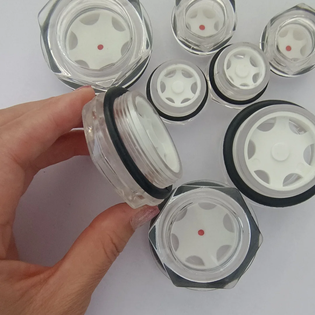 M20*1.5 Aluminum Alloy Oil Level Sight Glass with 12mm Pipe Smooth Surface Casting Technics