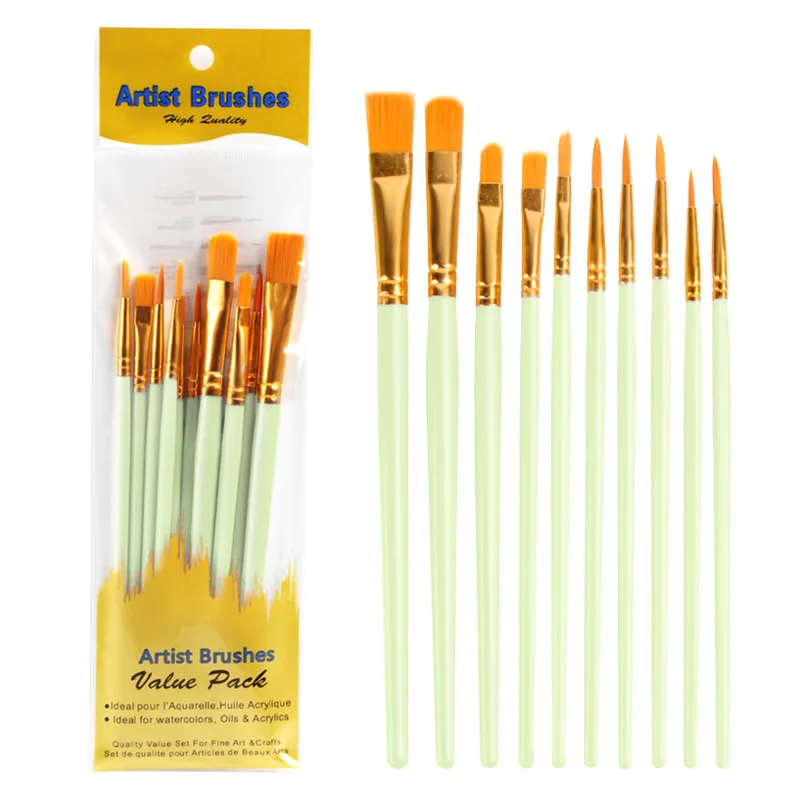 6 Pack of Miniature Detail Paint Brushes 