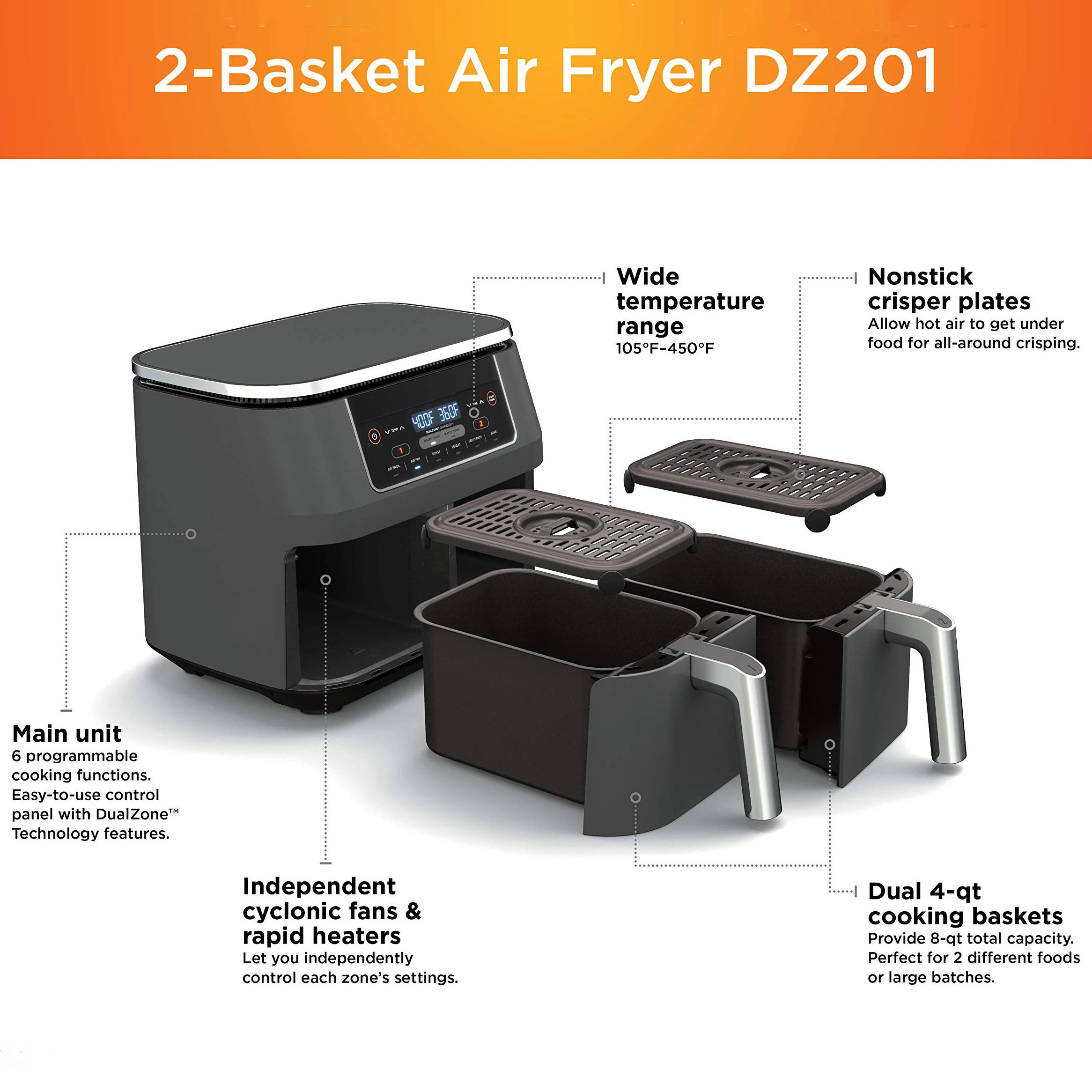 2022 Fritadeira Airfray Original Comercial Fryer Insert Freidora Cinta