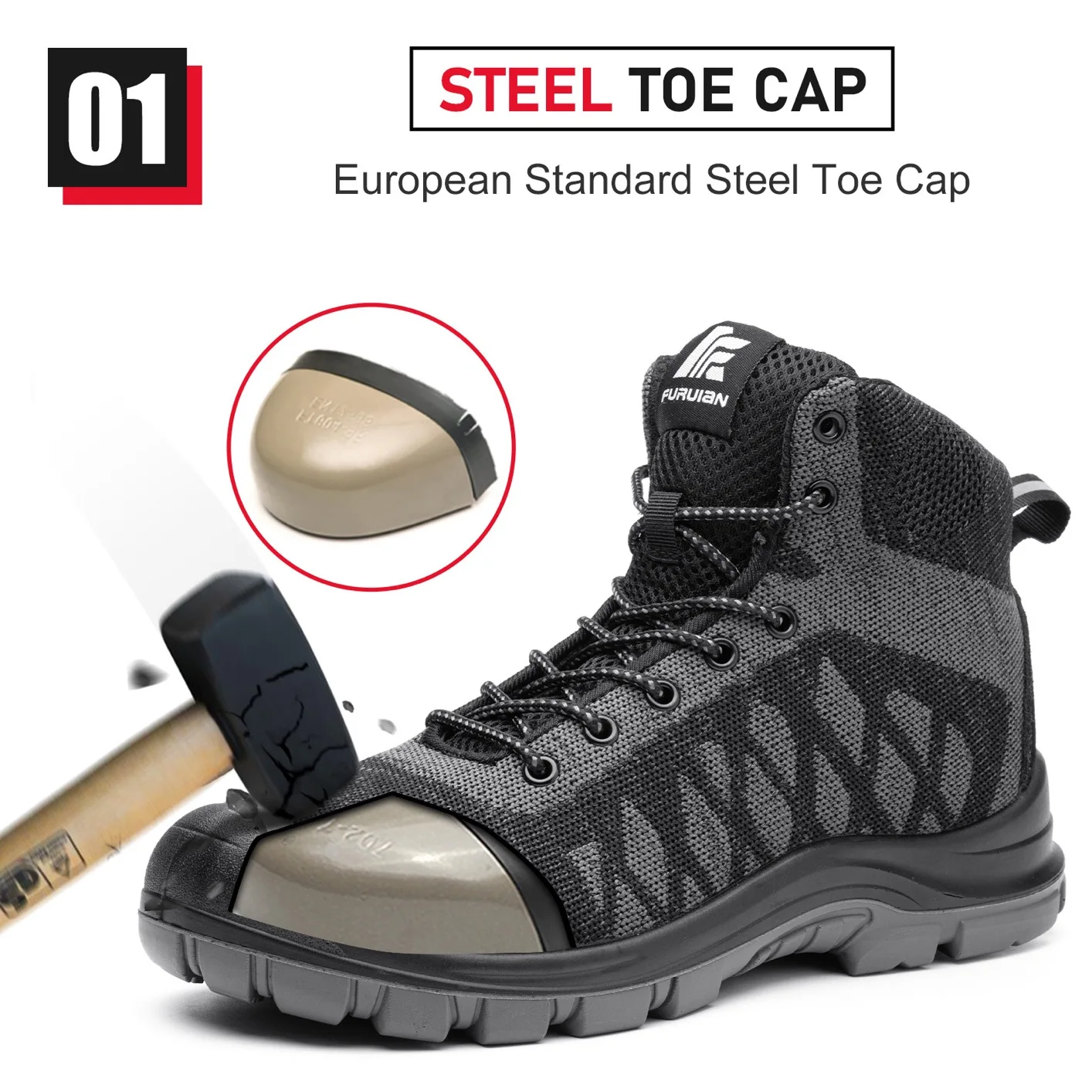 mens lightweight steel toe boots