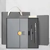 Grey three-piece suit