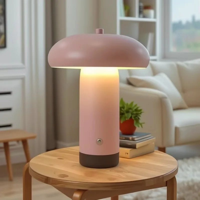 Hotel Modern LED Night Light   for Bedroom Living Room Battery Powered Warm White Middle Table
