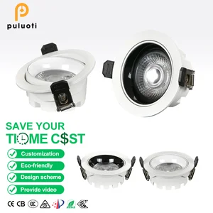 Ultra-Thin Adjustable Angle Spotlight Anti-Glare Full-Spectrum High Color Rendering Index Modern Design Style Eye for Indoor Use