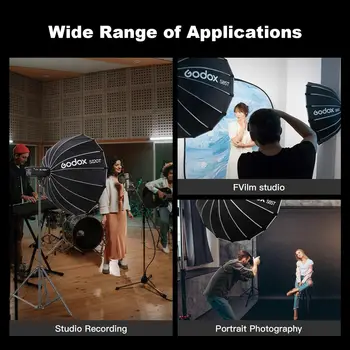Godox S120T 47.3" 120cm Quick Release Umbrella Softbox Bowens Mount Softbox With Diffuser product image