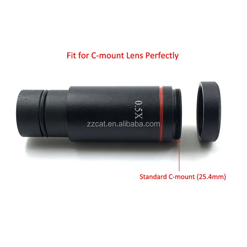 Full Metal C Mount Dust Cover 25.4mm Microscope Camera Lens Adapter Protector Cover